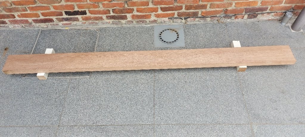 Miranti balk nieuw geschaafd 200,2 cmx4,5cmx14cm, Neuf, Bois dur, Enlèvement, 180 à 250 cm