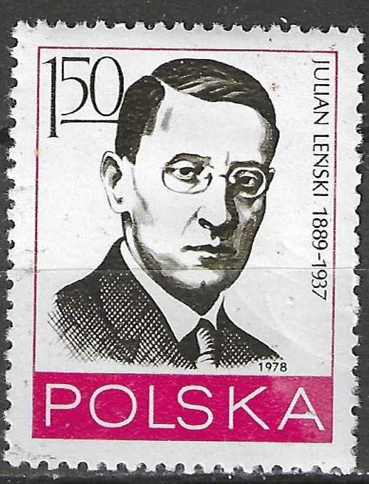 Pologne 1978 - Yvert 2422 - Julian Lenski (ST), Envoi, Pologne, Affranchi