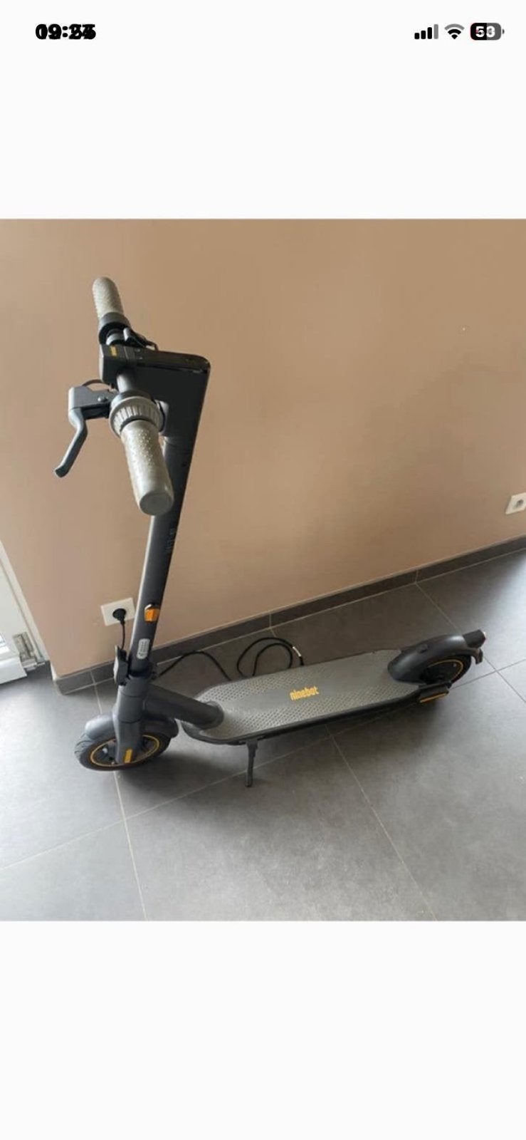 À vendre trottinette ; Ninebot KickScooter Max G30E II, Enlèvement, Comme neuf