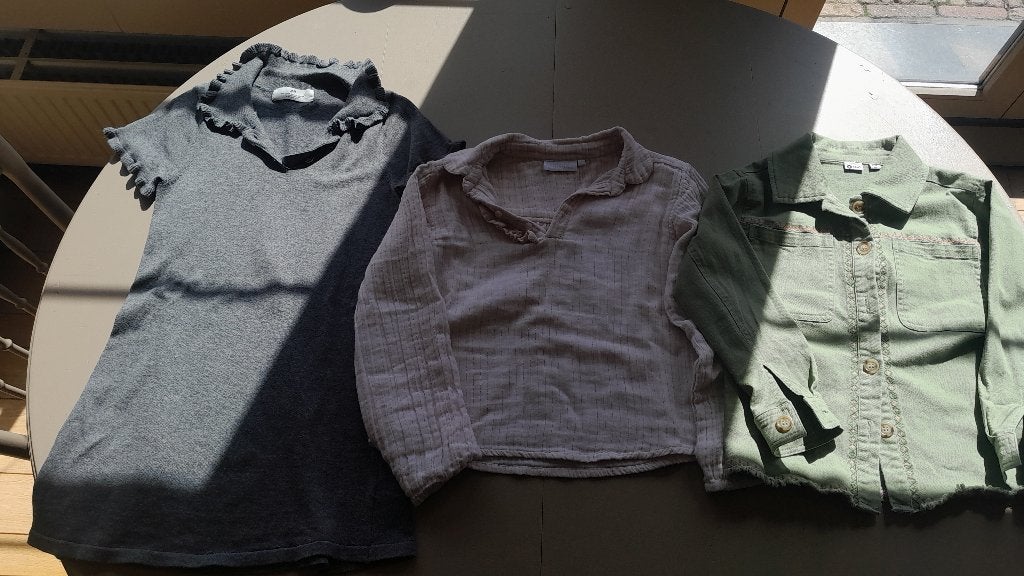 3 stuks Maat 128, Kinderen en Baby's, Kinderkleding | Maat 128, Ophalen of Verzenden, Zo goed als nieuw