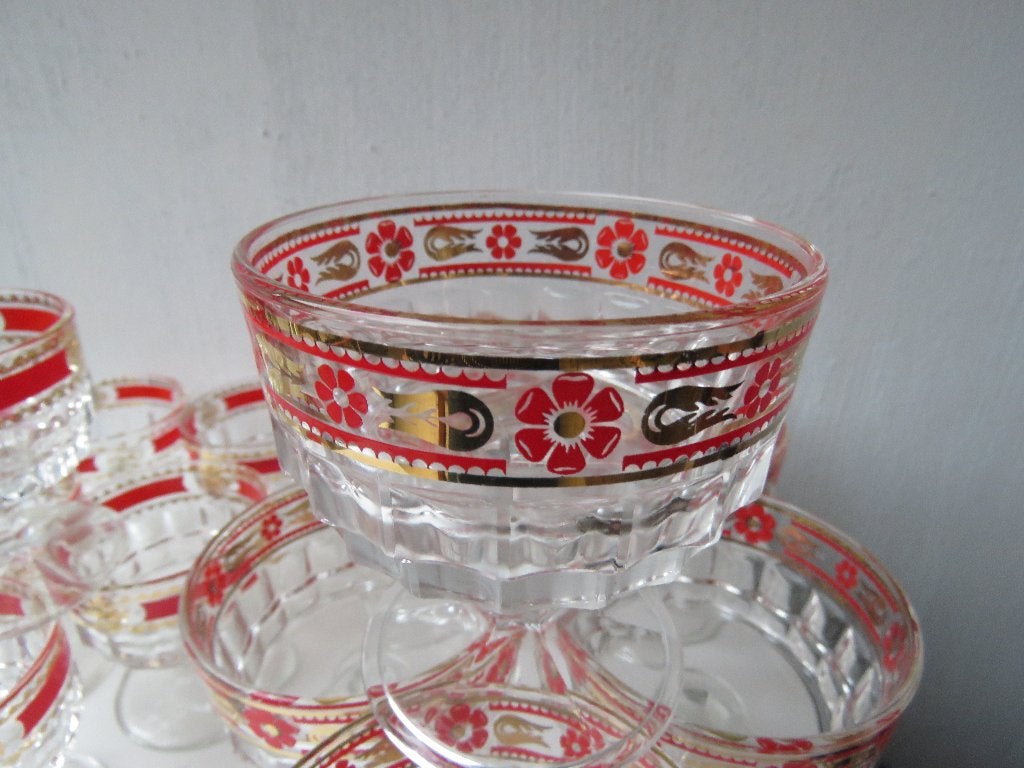 Set 12 vintage jaren 50 champagnecoupes coupes, Antiek en Kunst, Ophalen of Verzenden