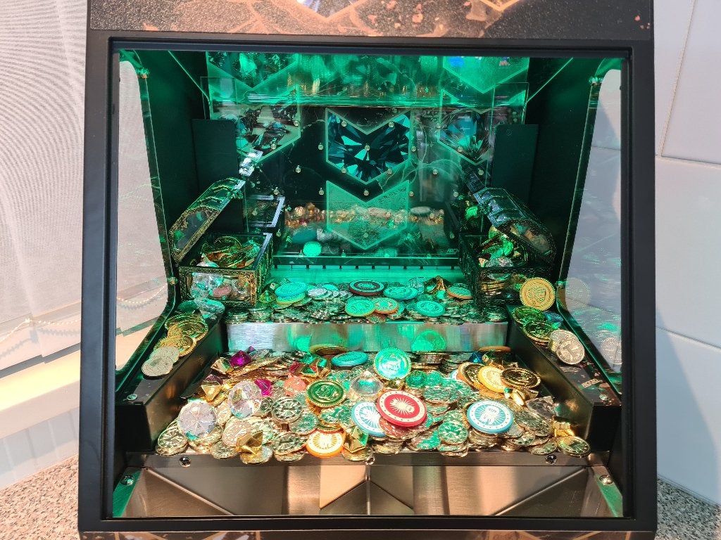Coin Pusher Kermis Munten - CoinPusher Arcade Bartop Premium, Euro, Ophalen, Nieuw, Met sleutels