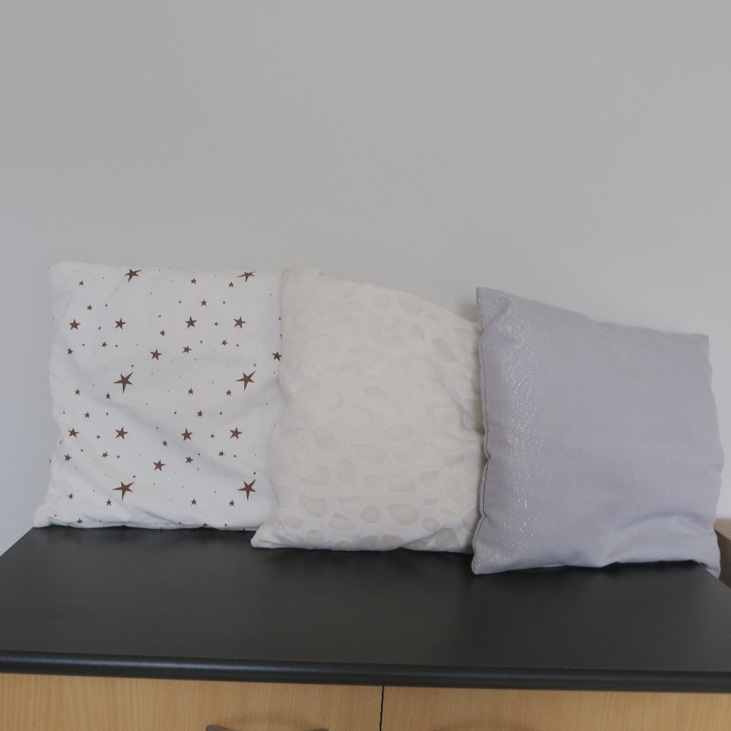 3 sierkussentjes, Overige merken, Meerkleurig, Vierkant, Ophalen of Verzenden