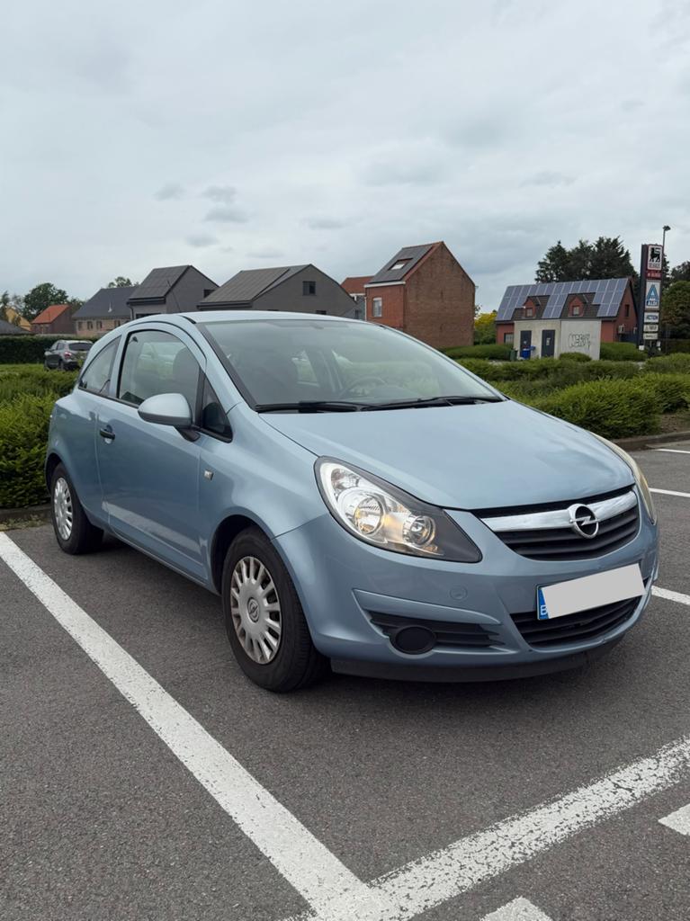 Opel corsa 1.0 benzine 117k km gekeurd vvk roze formilier, Auto's, Opel, Voorwielaandrijving, Stof, Zwart, Blauw