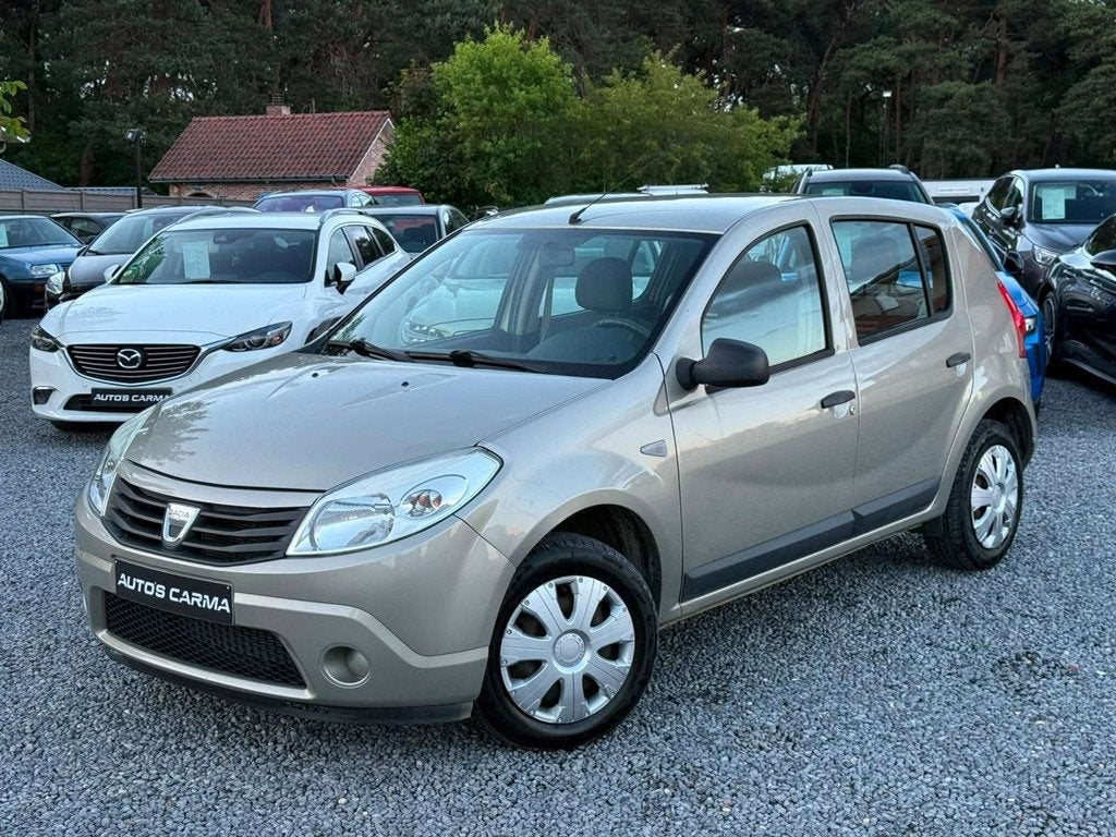 Dacia Sandero Benzine Airco Manueel Zuinige Voertuigen *, Auto's, Euro 5, Stof, Gebruikt, Automatische klimaatregeling