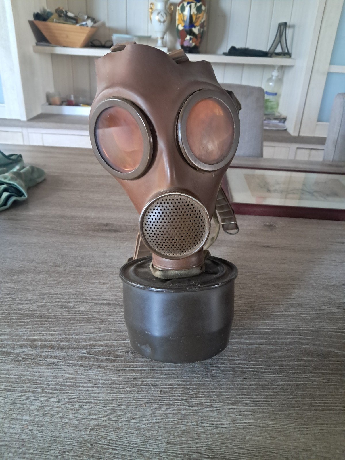gasmasker, Antiek en Kunst, Kunst | Beelden en Houtsnijwerken, Ophalen
