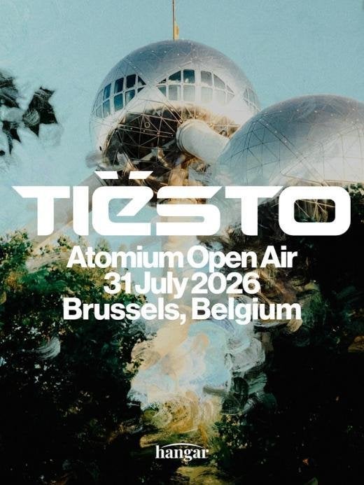 4 e-tickets HANGAR invite Tiësto - Atomium Open Air 31/7, Tickets & Billets, Événements & Festivals, Trois personnes ou plus