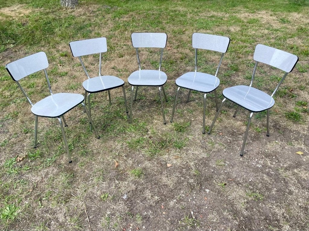 keukenstoelen, Huis en Inrichting, Ophalen, Gebruikt, Grijs, Vijf, Zes of meer stoelen