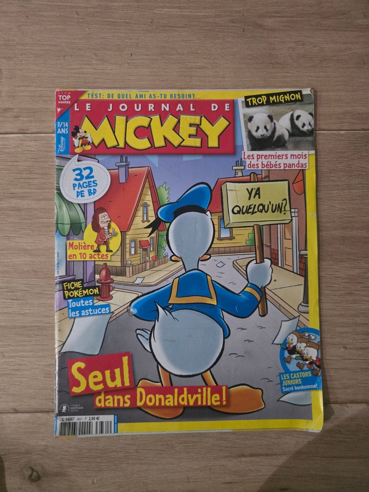 Journal de Mickey n3631 – 2022 – Seul dans Donaldville, Enlèvement ou Envoi, Journal