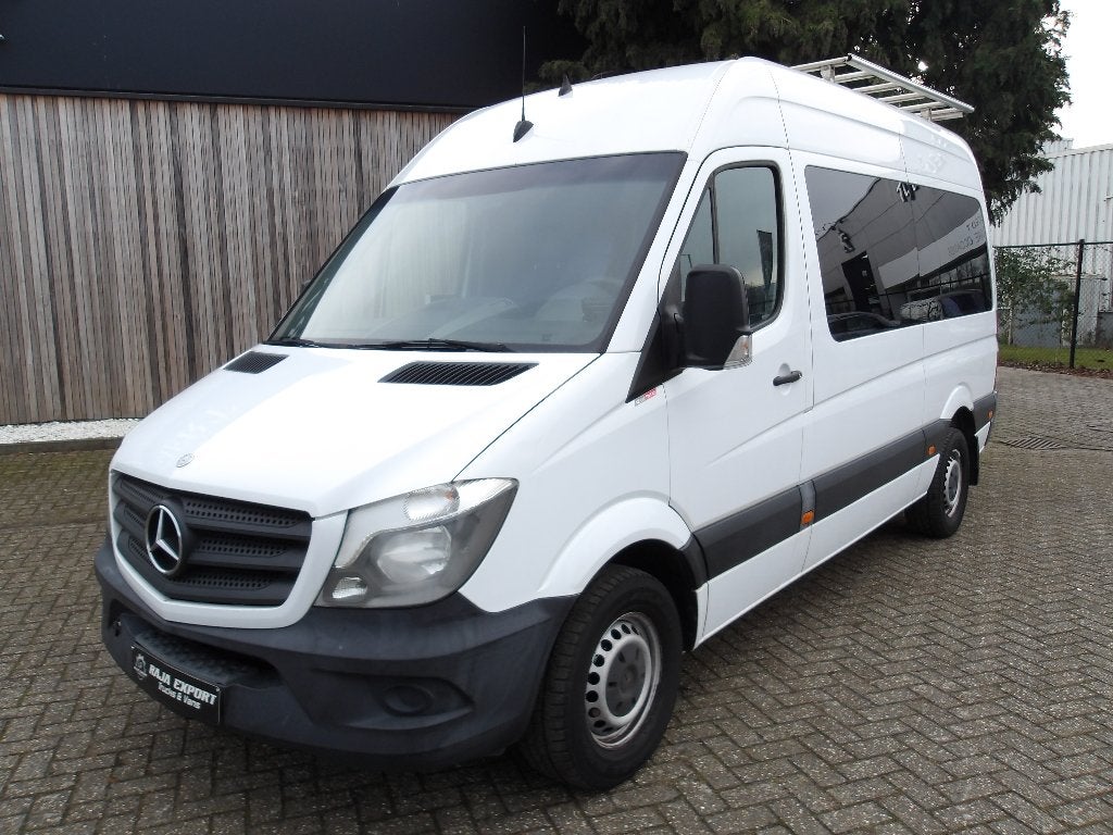 Mercedes Sprinter 313 Cdi Minibus*Airco*Euro5*7+1-PL*, Auto's, Voorwielaandrijving, Stof, Wit, 5 deurs