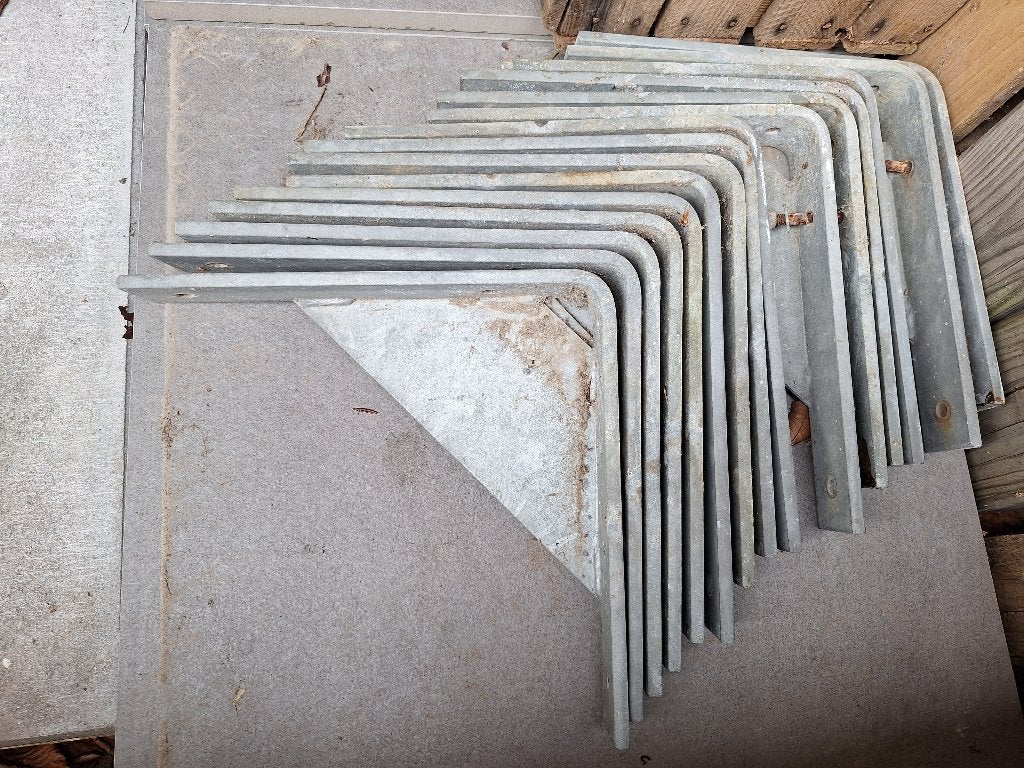 15 grote zware hoekijzers, Doe-het-zelf en Bouw, Ophalen, Gebruikt, 250 mm of meer