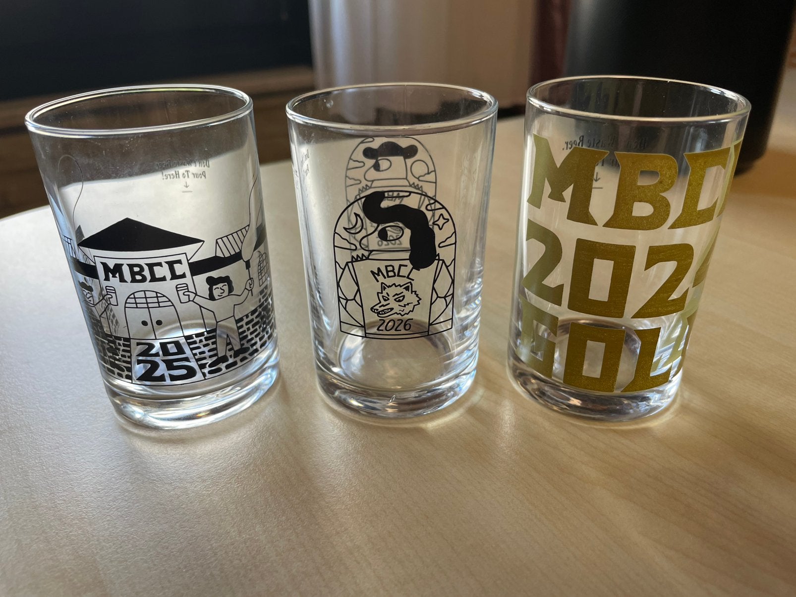 Kopenhagen bierfestival proefglaasjes, Enlèvement, Neuf, Verre à bière