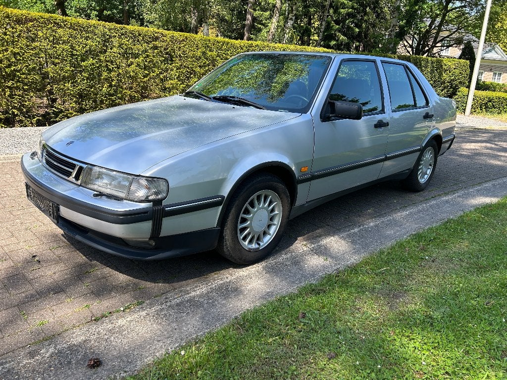 Saab 9000 2.3 CDE ECO aut. 170 Pk * leer * airco 05/1995, Autos, Cuir, Argent ou Gris, Achat, 4 portes