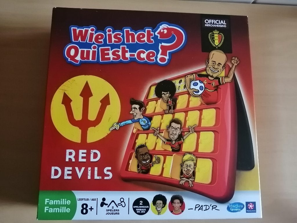 Jeu Qui est-ce ? éd spéciale Diables Rouges 2013 - Collector, 1 ou 2 joueurs, Enlèvement ou Envoi, Comme neuf, Hasbro
