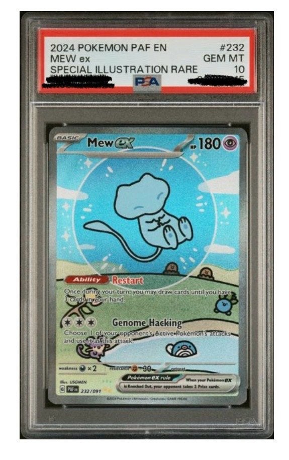 Bubble mew 232 Psa 10, Ophalen, Nieuw, Losse kaart