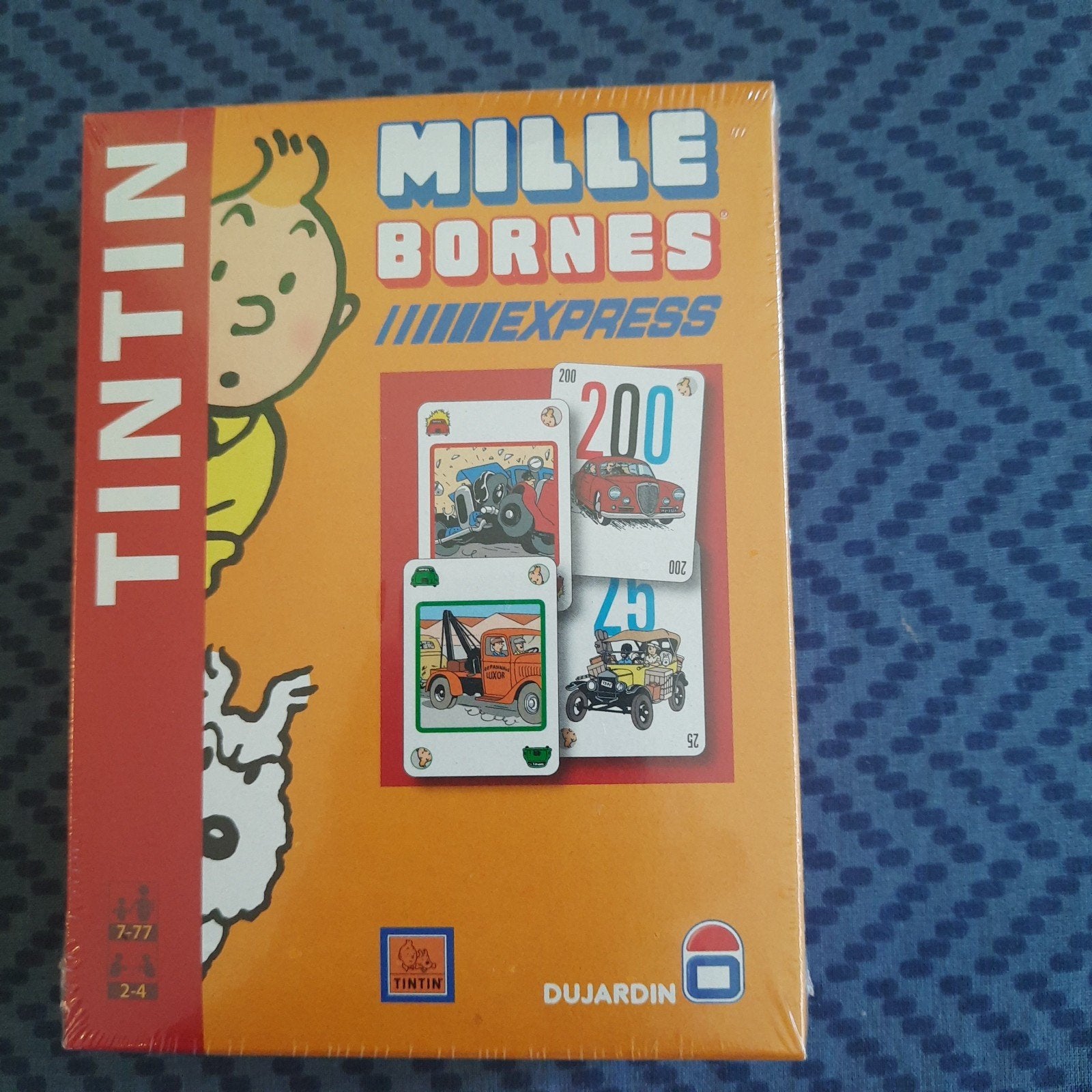 JEU DE CARTES TINTIN *VINTAGE* : MILLE BORNES* EXPRESS *SEAL, Enlèvement, Tintin, Neuf, Livre ou Jeu