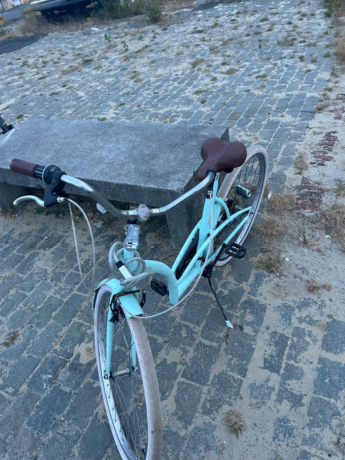 Turquoise damesfiets / stadsfiets – goede staat, Fietsen en Brommers, Fietsen | Dames | Moederfietsen, Zo goed als nieuw, Versnellingen