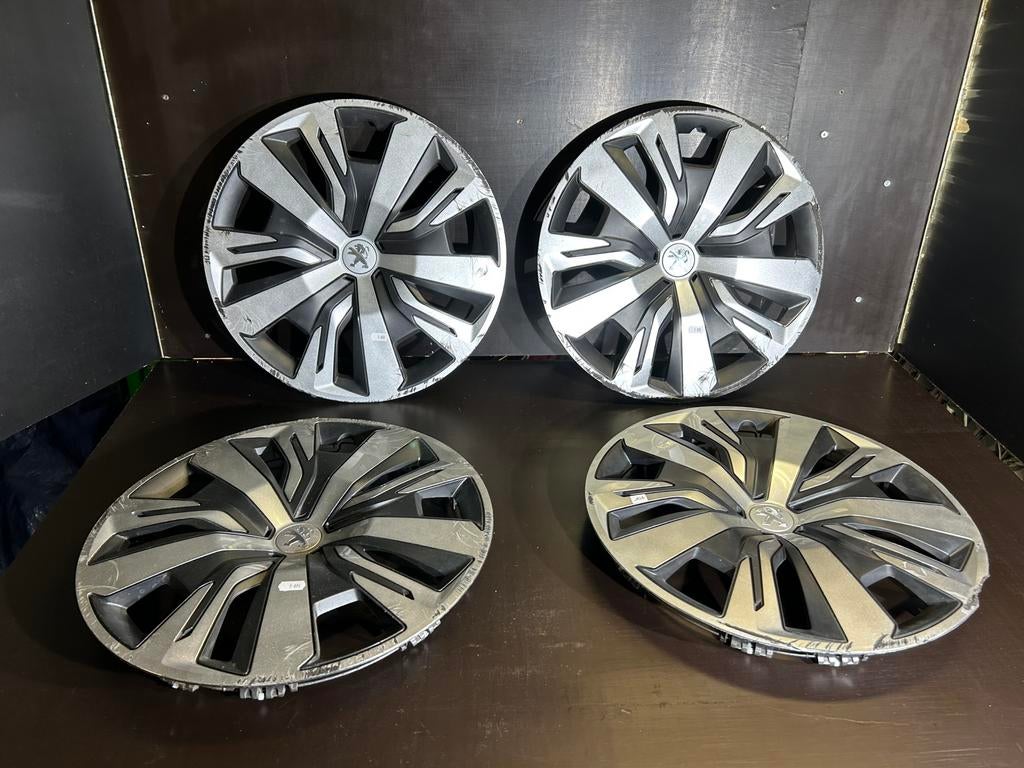 4 enjoliveurs d’origine Peugeot 207,208,307,308 partner 16", Enlèvement ou Envoi, Utilisé