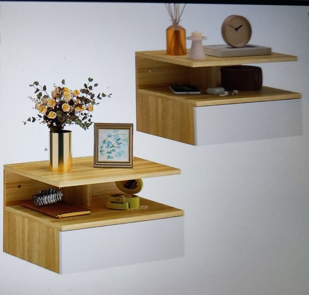 Set de 2 tables de chevet flottantes, Enlèvement, Neuf