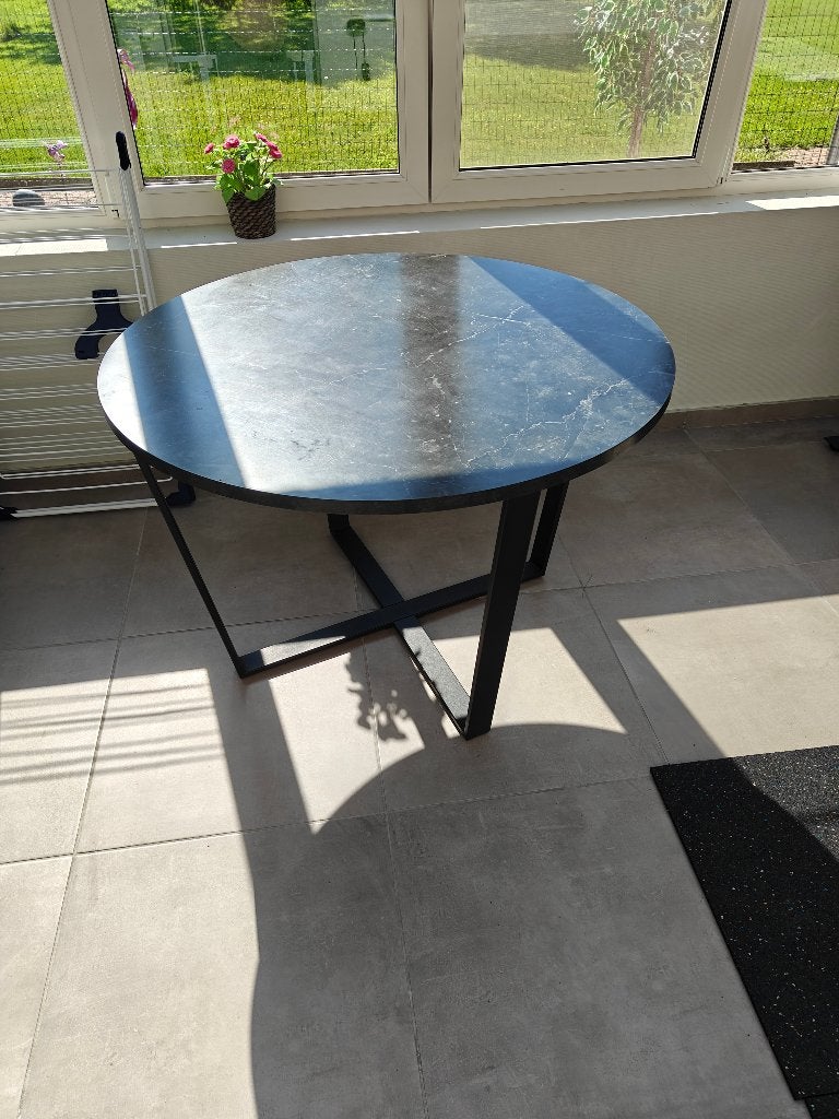 Tafel, Huis en Inrichting, Tafels | Eettafels, Ophalen, Gebruikt, Rond