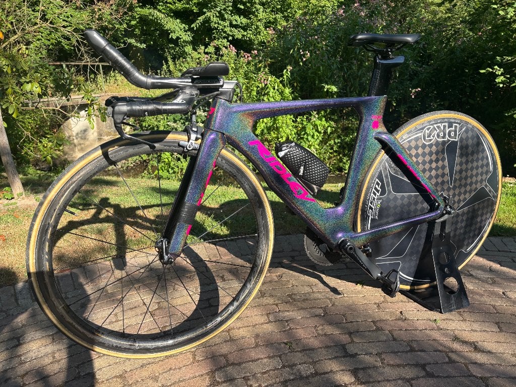 Custom paint Ridley Dean carbon Tijdritfiets / Triatlonfiets, Fietsen en Brommers, Fietsen | Racefietsen, Ophalen, 28 inch, Carbon