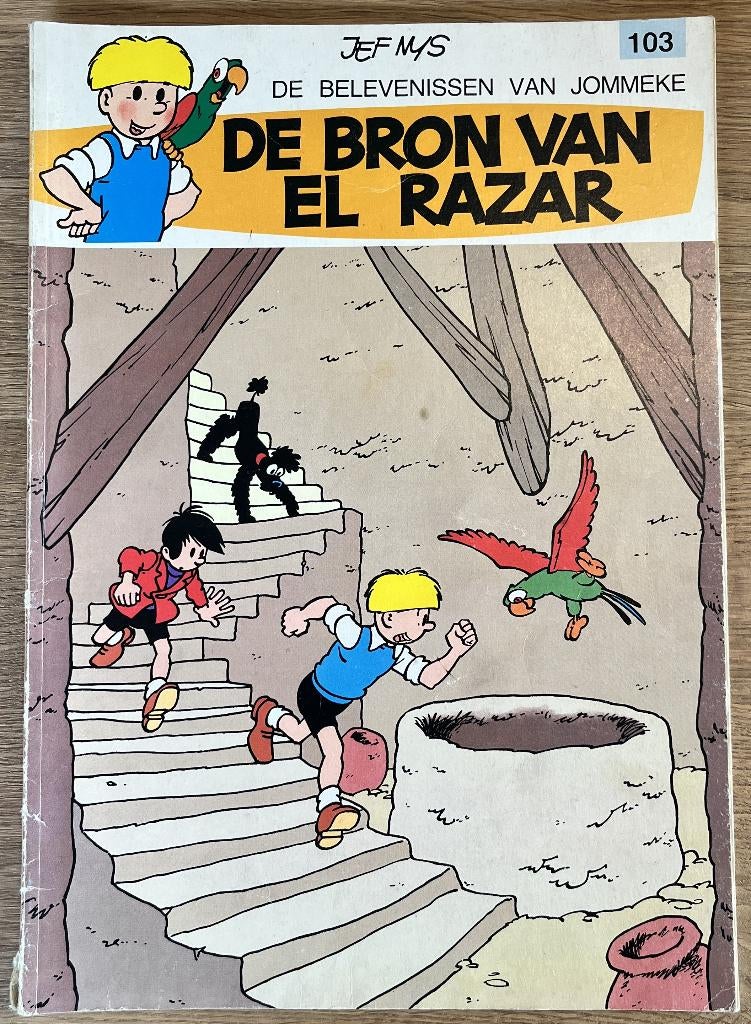 Jommeke - De bron van El Razar - 103 1e dr(1981) Strip, Livres, BD, Utilisé, Une BD