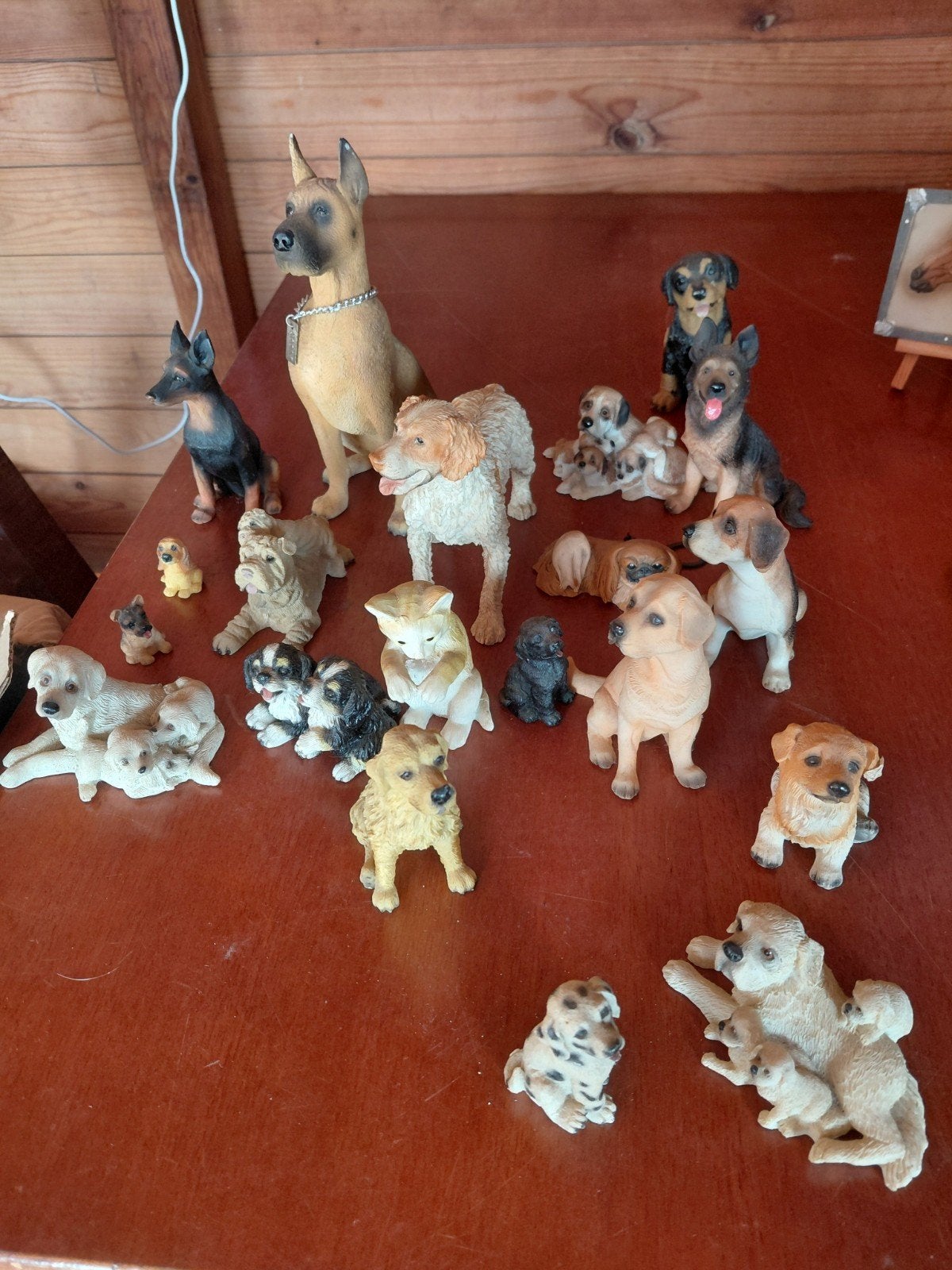 figurines chiens, Utilisé