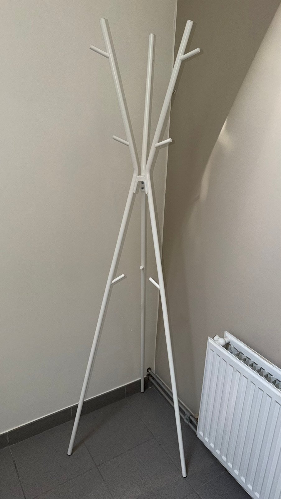 Witte kapstok Ikea, Huis en Inrichting, Woonaccessoires | Kapstokken, Ophalen, Zo goed als nieuw, Staande kapstok, 150 tot 200 cm