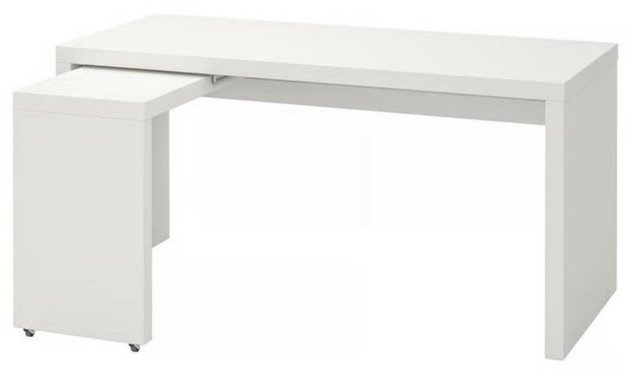 Malm ikea bureau prima staat, Enlèvement, Comme neuf, IKEA