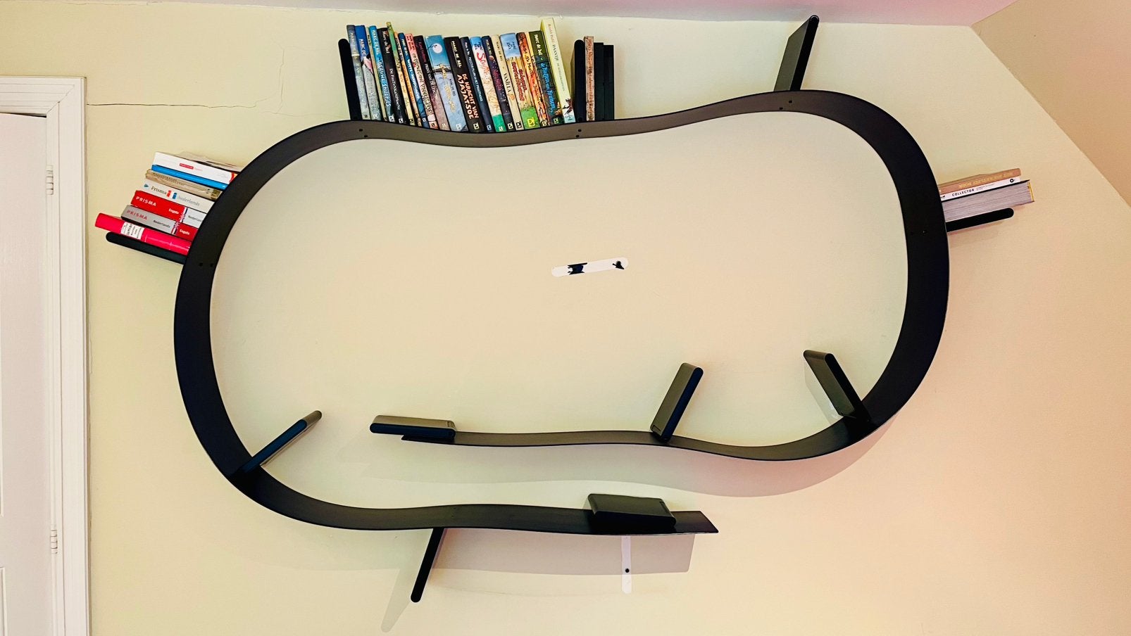 Kartell design boekenplank Bookworm blauw - 5,2m/11 steunen, Ophalen, Kunststof, Gebruikt, 200 cm of meer