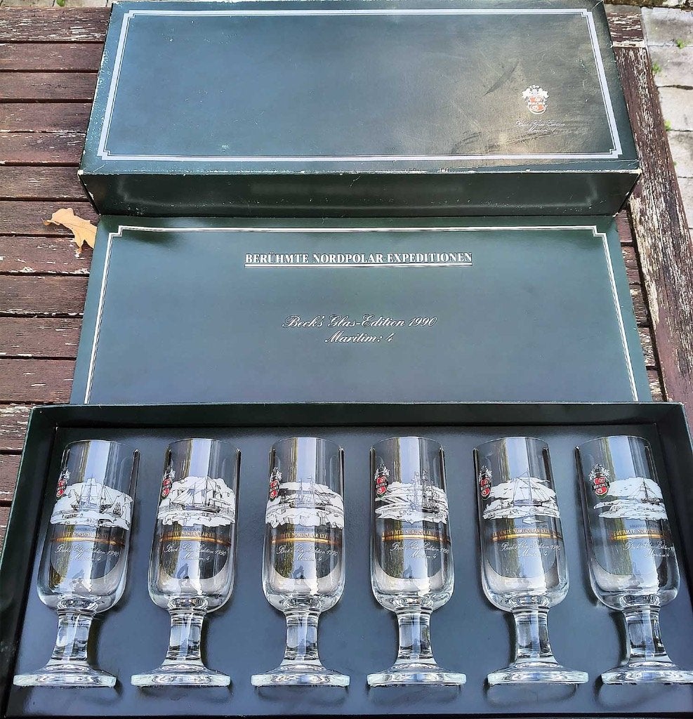 Beck's EXCLUSIF Maritim 4 Berühmte Nordpolar-expeditionen, Collections, Enlèvement ou Envoi, Neuf, Verre ou Verres, Autres marques