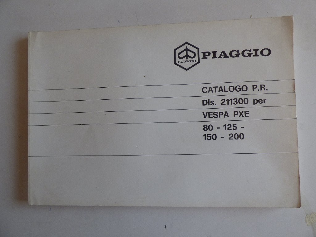 PIAGGIO VESPA PXE ONDERDELENLIJST, Motoren, Ophalen of Verzenden
