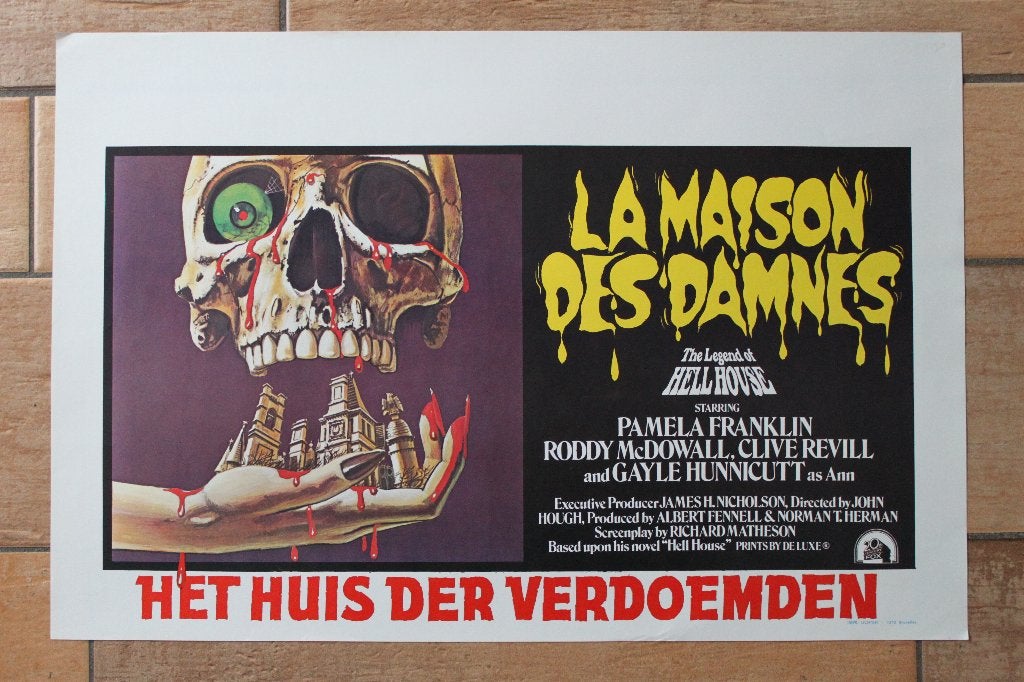 filmaffiche The Legend Of Hell House 1973 filmposter, Enlèvement ou Envoi, Rectangulaire horizontal, A1 jusqu'à A3, Comme neuf