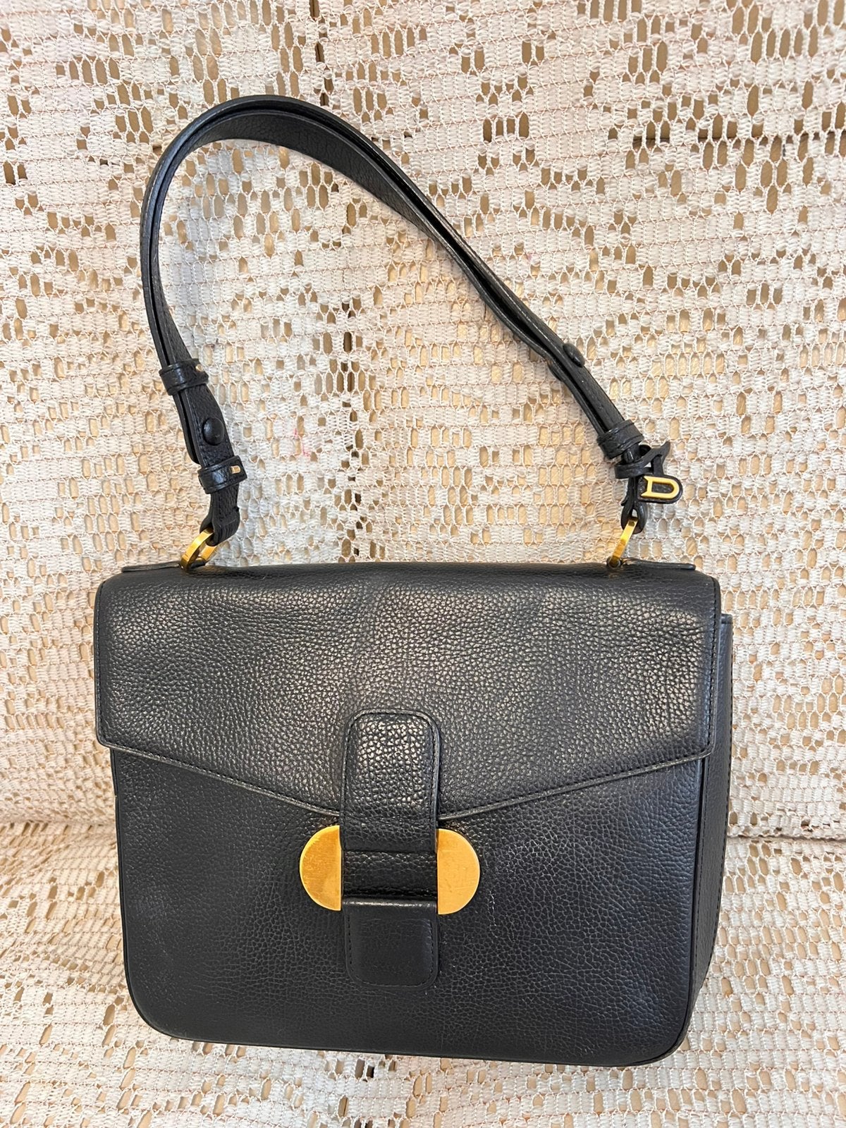 Sac DELVAUX modèle Citoyen cuir noir, Enlèvement ou Envoi, Comme neuf, Noir