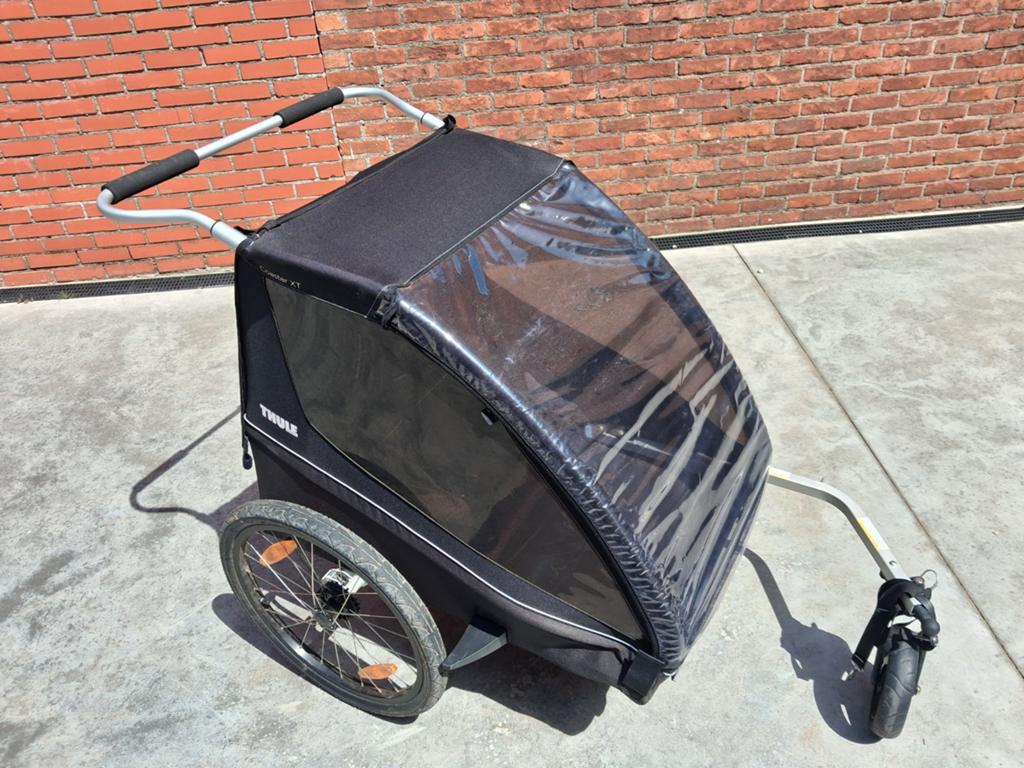 Fietskar Thule Coaster 2 XT black, Fietsen en Brommers, Fietsaccessoires | Aanhangwagens en Karren, Ophalen
