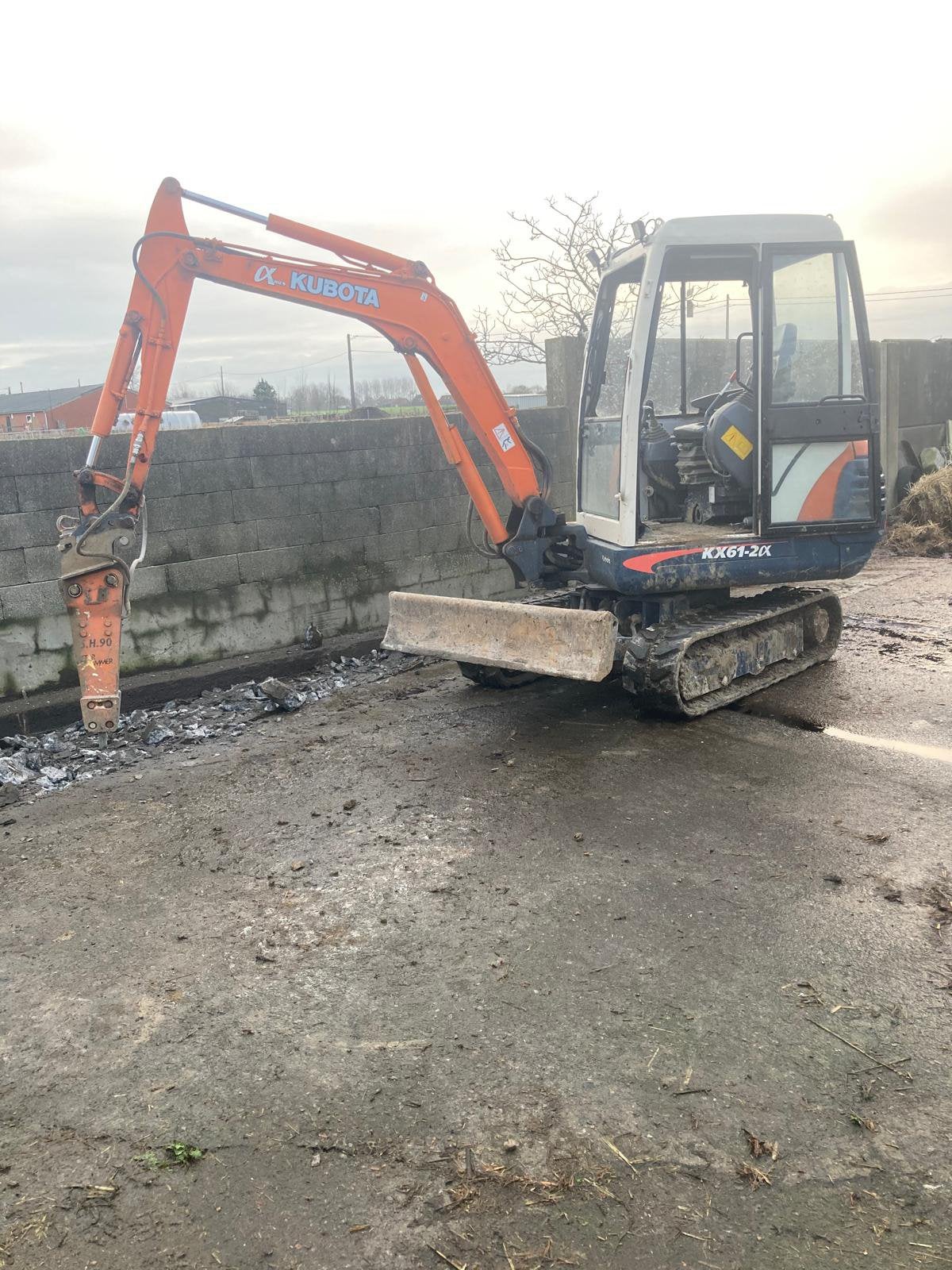 Kubota graafmachine, Articles professionnels, Machines & Construction | Grues & Excavatrices, Enlèvement, Excavatrice