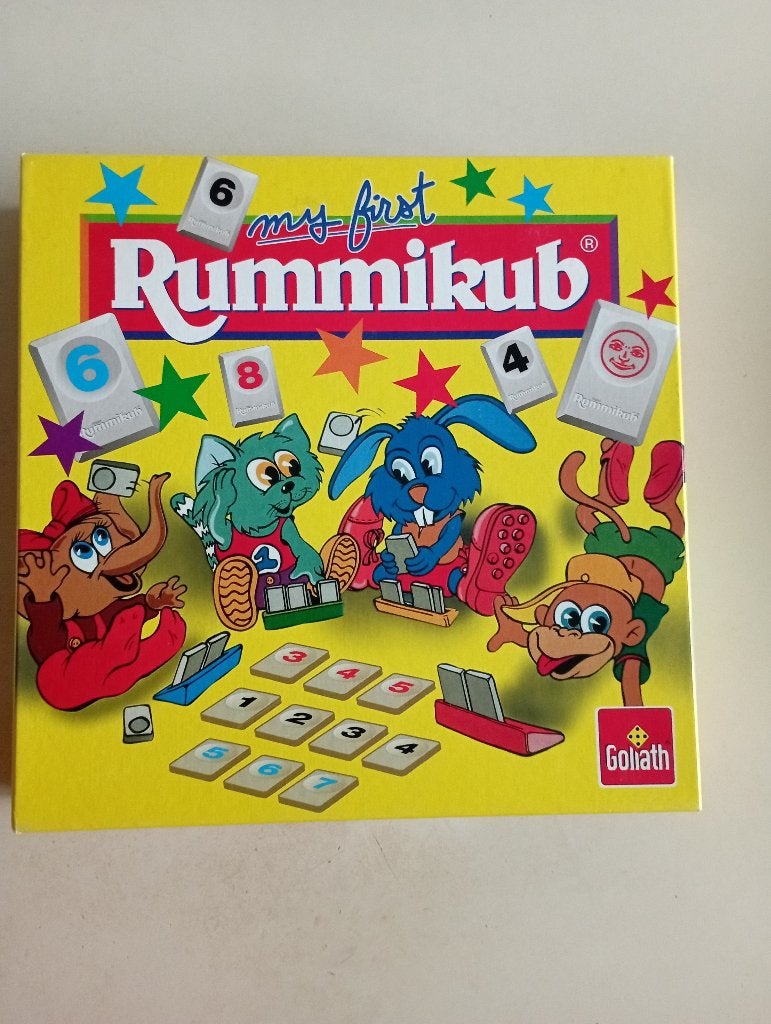 gezelschapsspel Rummikub ( voor kinderen ), Drie of vier spelers, Ophalen of Verzenden, Zo goed als nieuw