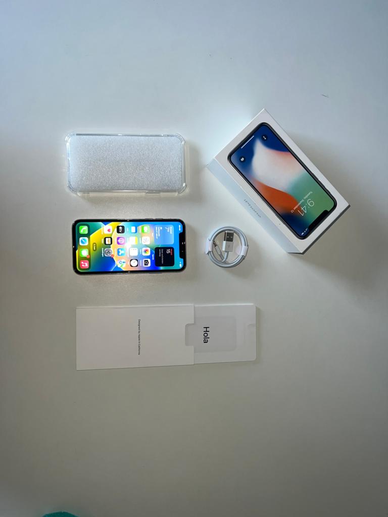 iPhone X - 64GB, Telecommunicatie, Mobiele telefoons | Apple iPhone, 75 %, Wit, Zo goed als nieuw, 64 GB