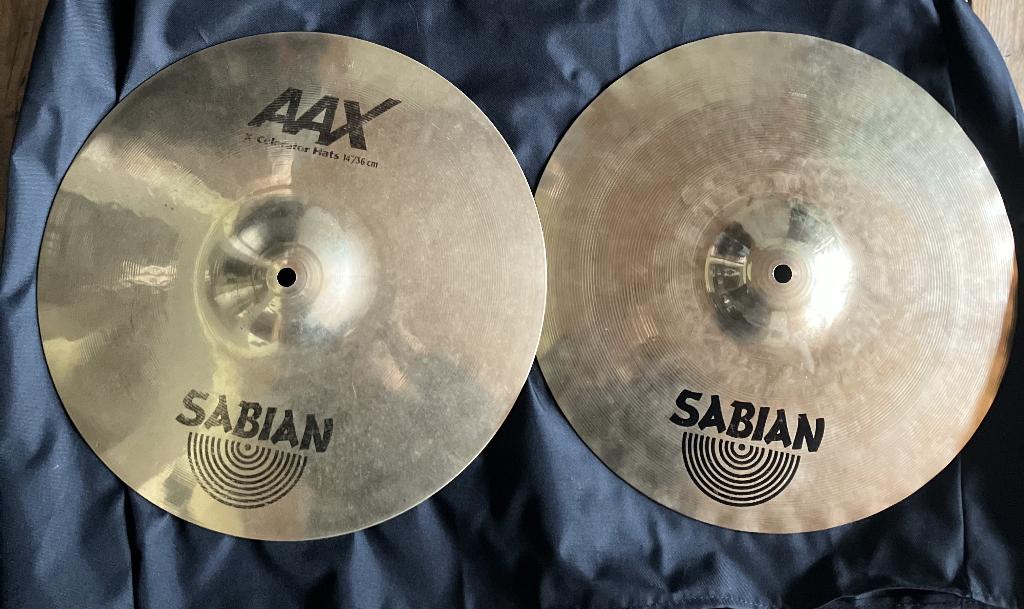 Sabian AAX x-celerator hi hats 14", Ophalen, Gebruikt, Overige merken