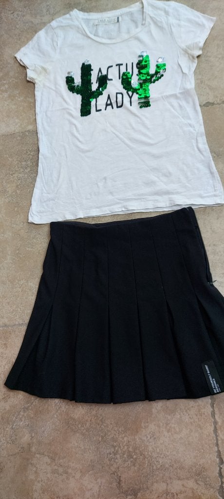 Merk Bershka: zwarte rok mt 164 - 170 (zie foto's), Kinderen en Baby's, Kinderkleding | Maat 164, Meisje, Ophalen of Verzenden
