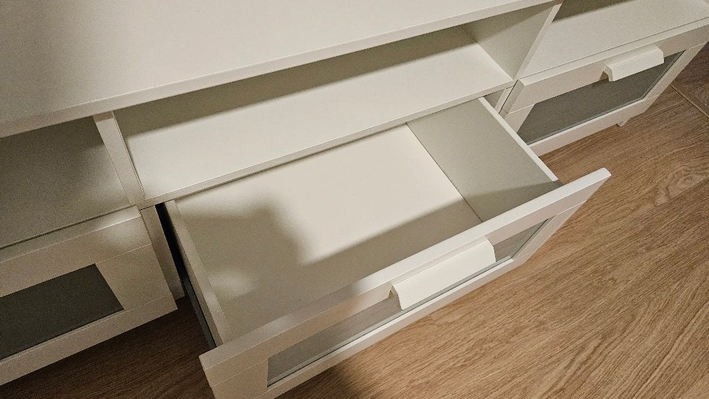 Meuble TV - IKEA Brimnes (Blanc), Maison & Meubles, Moins de 100 cm, 150 à 200 cm, Comme neuf, Enlèvement