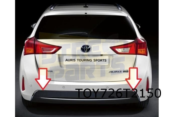 Toyota Auris (-6/15) onderspoiler chromelijst boven Originee, Neuf, Arrière, -, Toyota