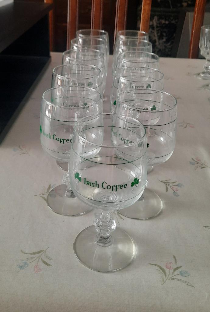 11 vintage Irish Coffee glazen, Collections, Enlèvement, Comme neuf