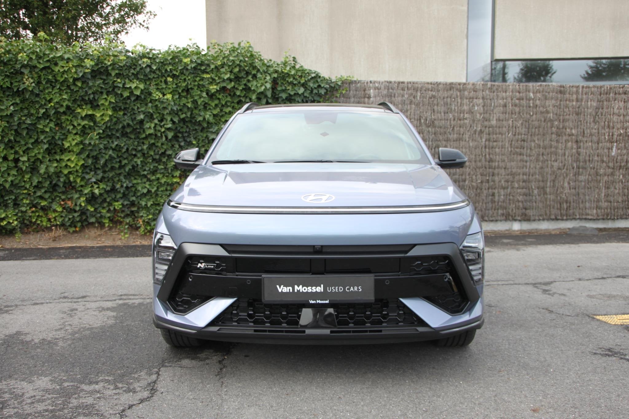 Hyundai Kona 1.6 GDi Hybrid Shine N-Line Sensation 6-DCT | D, Auto's, Dealer onderhouden, Stof, Gebruikt, Zwart