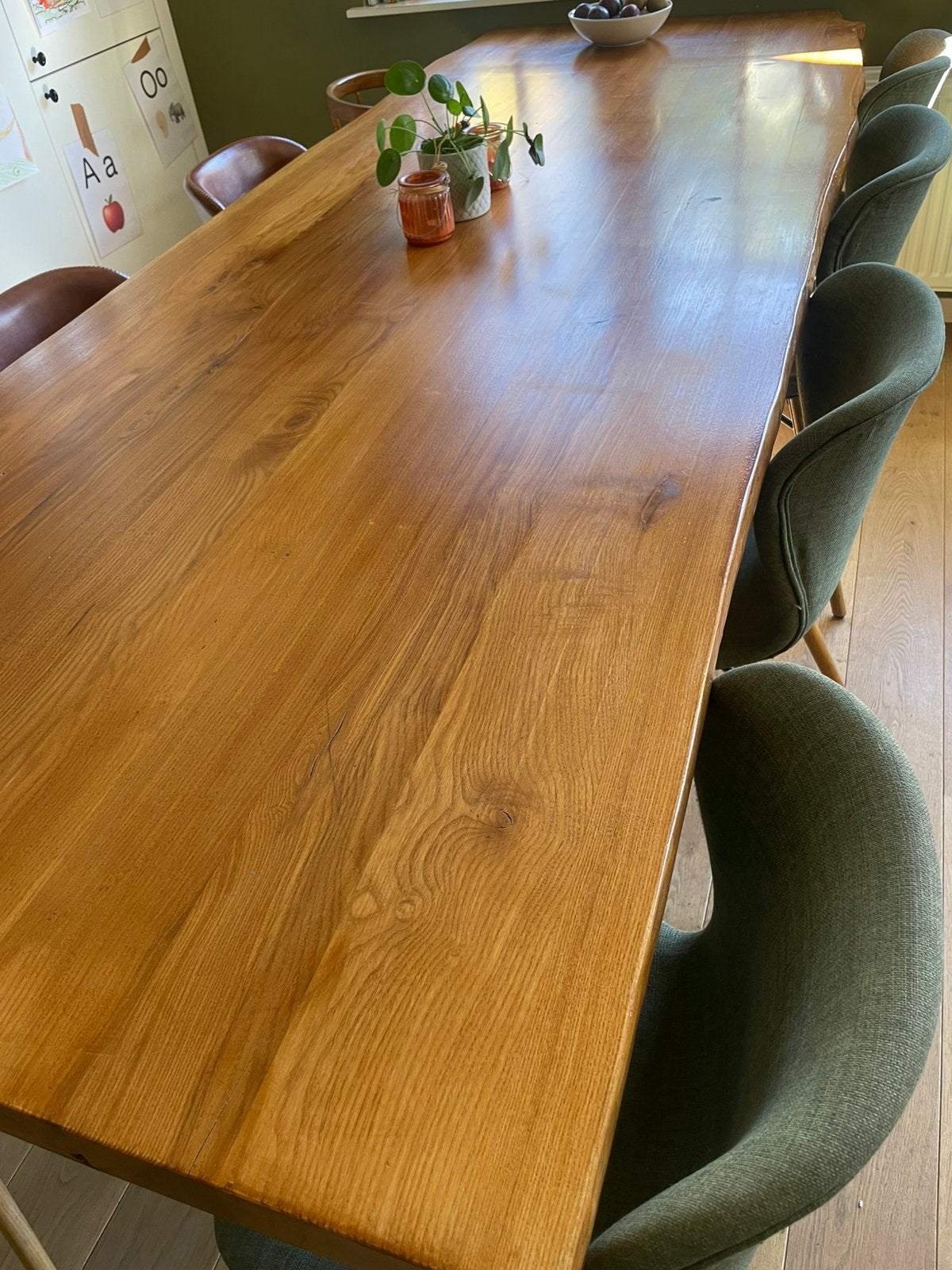boomstam tafel 300x100, Ophalen of Verzenden, Zo goed als nieuw