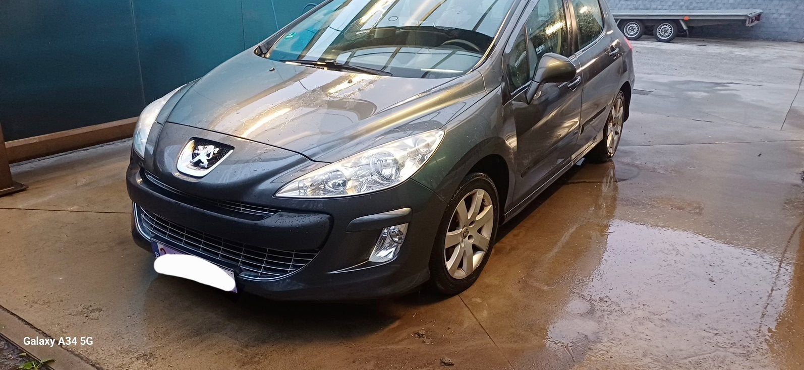 Peugeot 1.4 benzine kl stand 240000 km bj 2008, Argent ou Gris, Achat, Entreprise, 5 portes