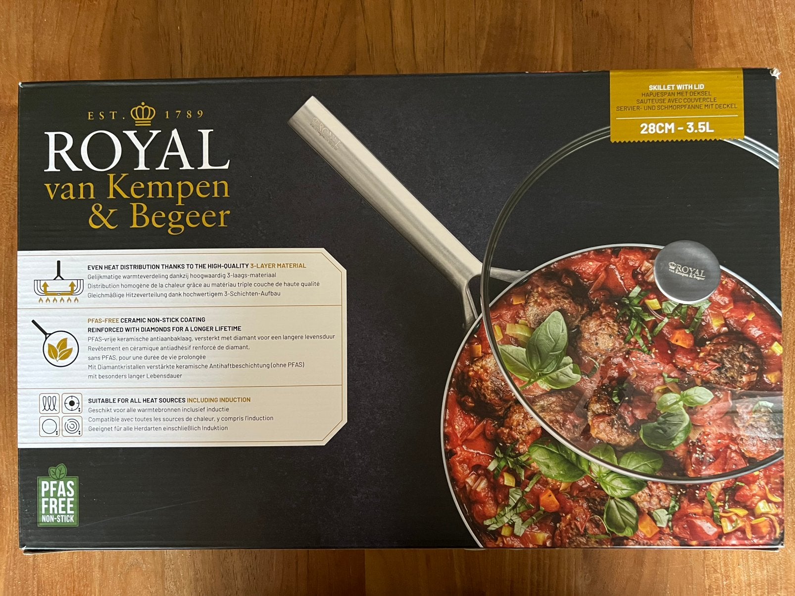Royal Van Kempen & Begeer poêle et sauteuse, Enlèvement ou Envoi, Autres marques, Sauteuse, Neuf