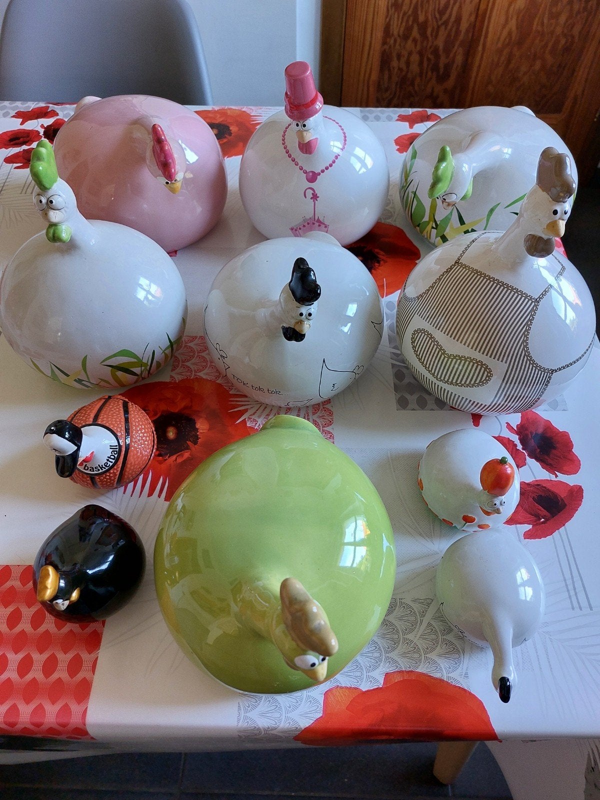 Poules j-line 3€ les petites et 13€ les moyennes, Verzamelen, Ophalen of Verzenden