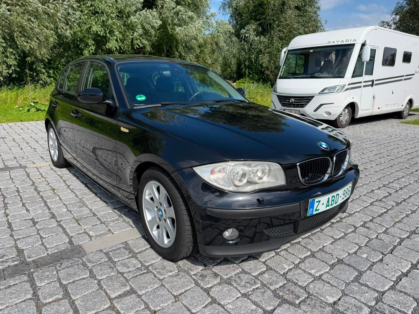 BMW 116I BENZINE EURO4 DIG.AIRCO 7/2005 168.000KM TOP STAAT, Autos, Entreprise, Noir, 5 portes, Tissu