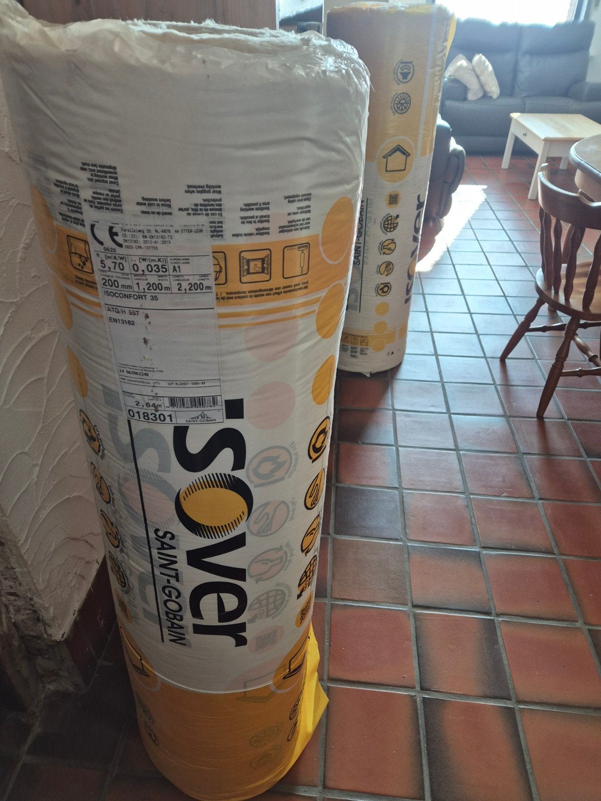 isolatie isover 20cm, Doe-het-zelf en Bouw, Ophalen